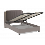 Кровать Сиде Мокко 140х200 с подъемным механизмом, велюр 