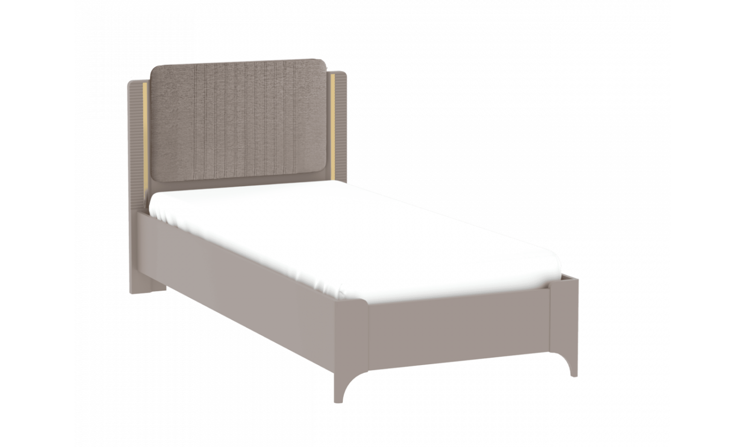 Кровать Сиде Мокко 90х200 рогожка