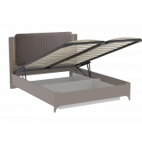 Кровать Сиде Мокко 160х200 с подъемным механизмом, велюр 