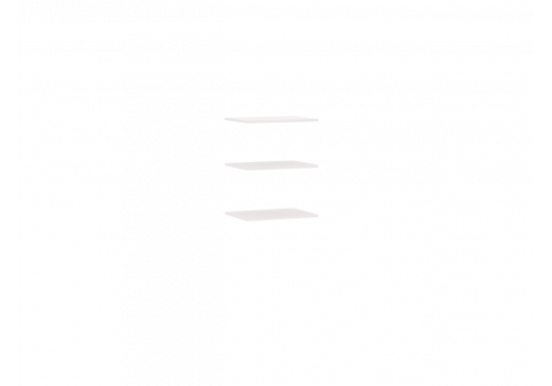 Доп. полки в шкаф для одежды 1, 2-дверный, Сиде Белый