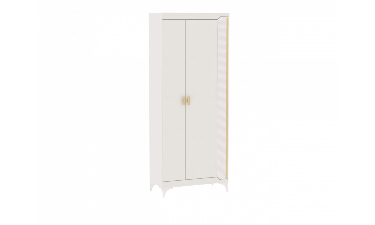 Шкаф для одежды 2-дверный, Сиде белый