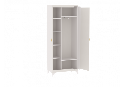 Шкаф для одежды 2-дверный, Сиде белый