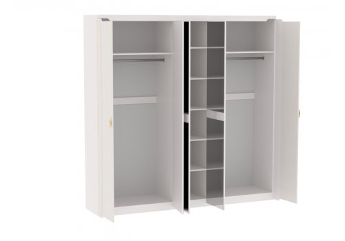 Шкаф 5-дверный Сиде Белый NEO