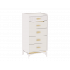 Комод высокий Сиде Белый