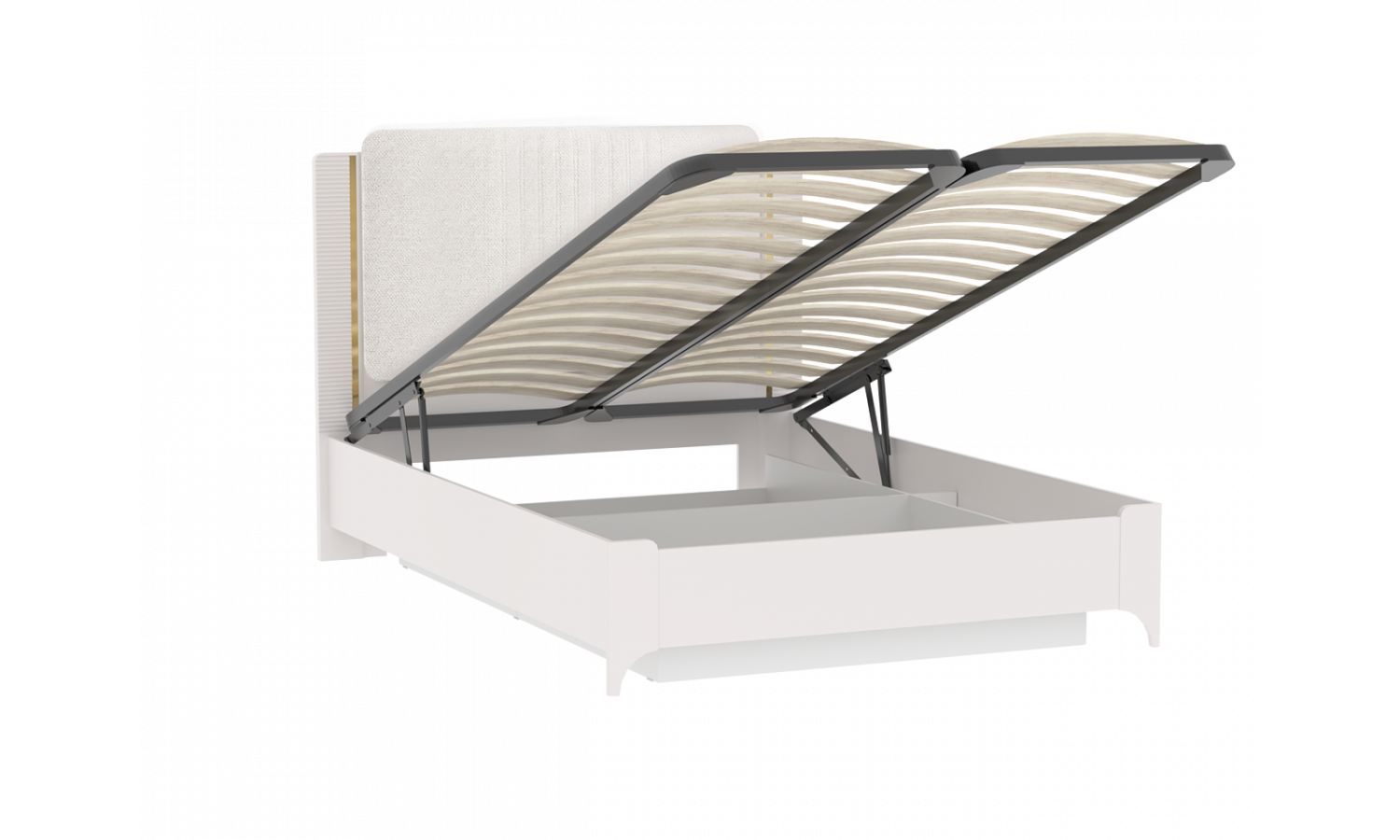 Кровать Сиде Белый 140х200 с подъемным механизмом NEW