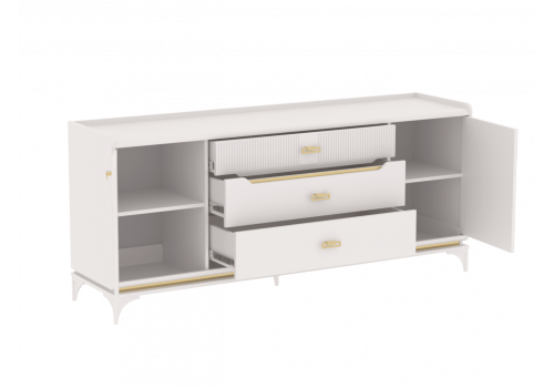 Комод широкий Сиде Белый