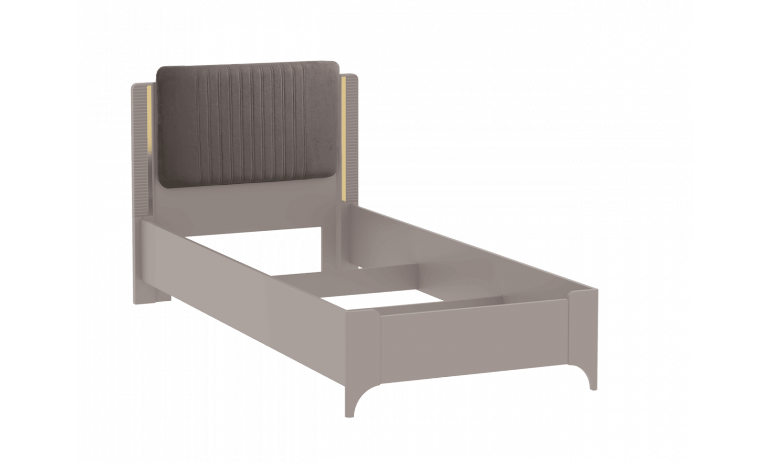 Кровать Сиде Мокко 90х200 велюр