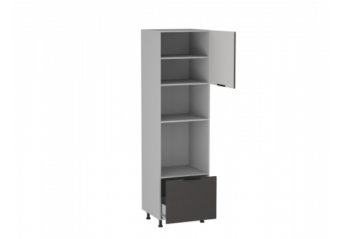 Шкаф-пенал П-1 Ватель Экокожа серый