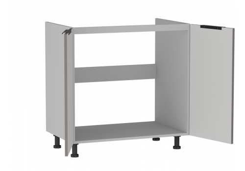 Стол под мойку 2-х дверный СМ-80 Ватель Экокожа мокко