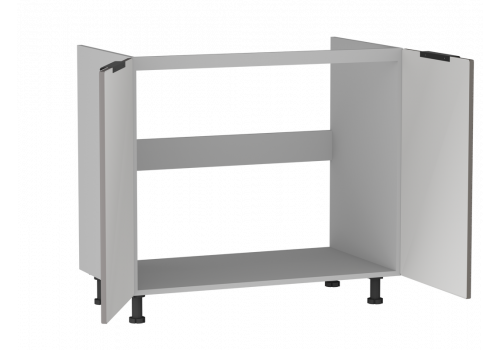 Стол под мойку 2-х дверный СМ-90 Ватель Экокожа мокко