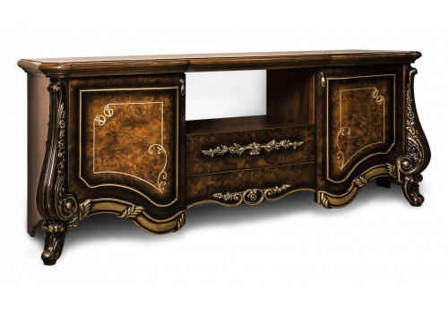 Тумба в гостиную Марселла корень дуба глянец