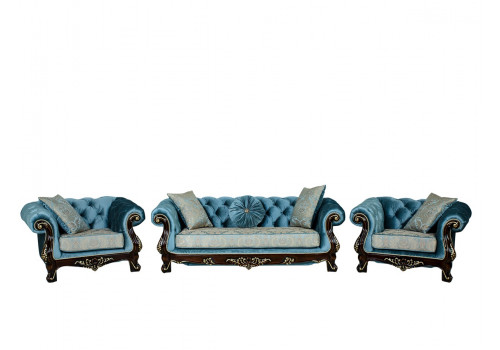 Комплект Ассоль орех бирюза глянец