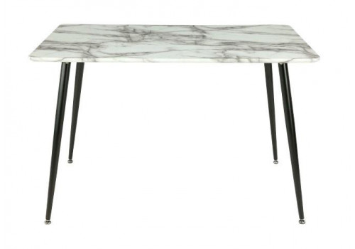 Стол обеденный F-771C MK-6940-MB Белый мрамор