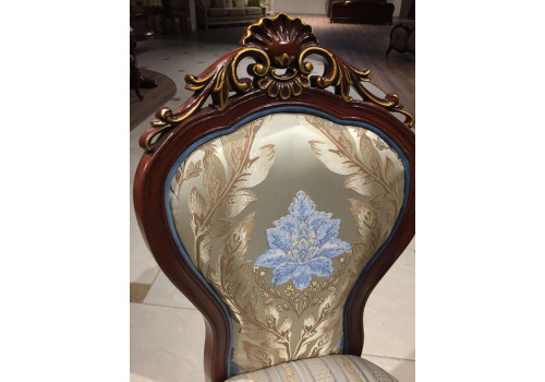 Стул Lorans MK-5437-СO (цвет патины: золото) Карамельный дуб