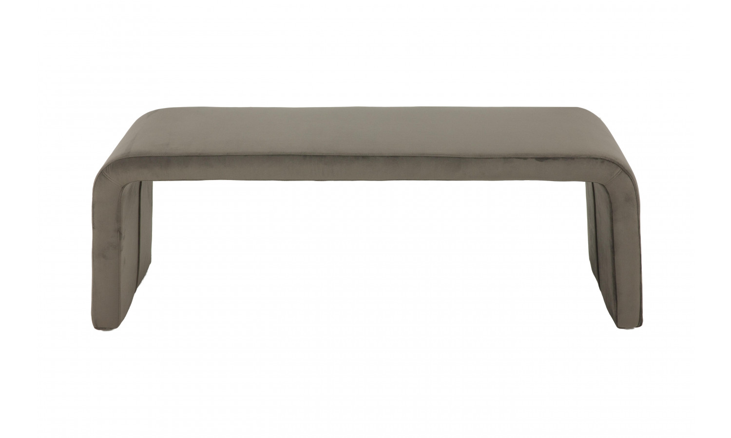 Скамья J-G-901 MK-6931-BR велюр мебельный Серый