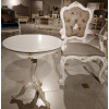 Столик чайный Шанталь (Shantal) Белый с золотом MK-5096-WG. 