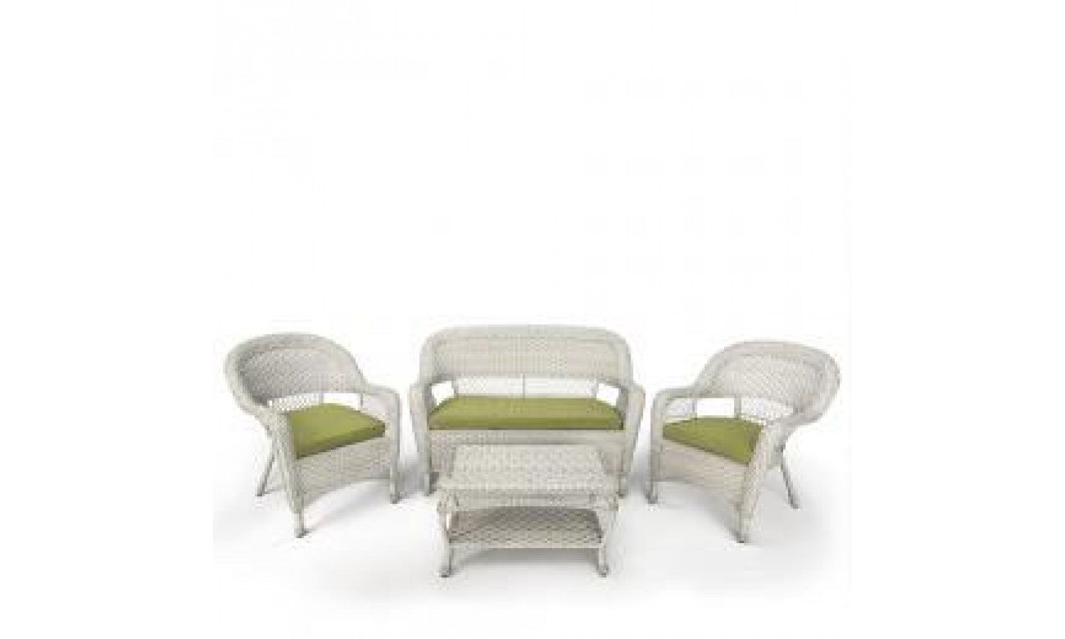 Комплект плетеной мебели LV130 White/Green