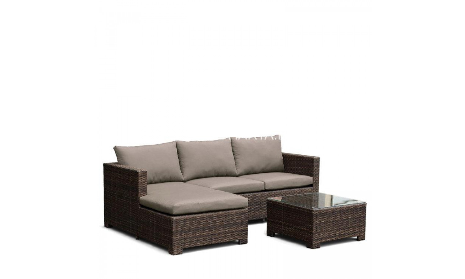 Плетеный комплект для отдыха AFM-4025B Brown