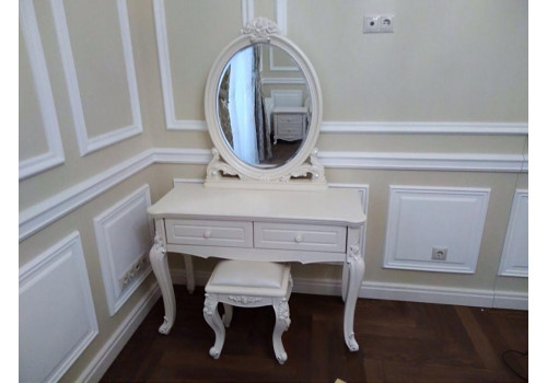 Комплект для спальни ВИКТОРИЯ, кровать1,8 кожа,слоновая кость