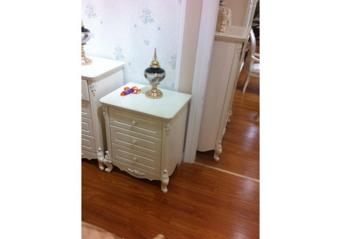 Комплект для спальни ВИКТОРИЯ, кровать1,8 кожа,слоновая кость