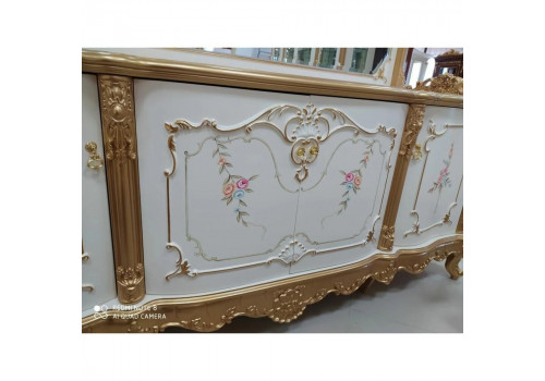 КОМОД С ЗЕРКАЛОМ, ОКТАВИЯ OKTAVIA 5125A БЕЖ С ЗОЛОТОМ