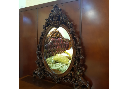 СТОЛ ТУАЛЕТНЫЙ С ЗЕРКАЛОМ ВИКТОРИЯ  VL-215 , ОРЕХ