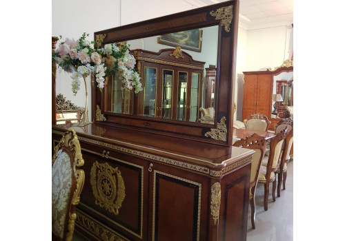 Комод столовый с зеркалом, Монарх, орех