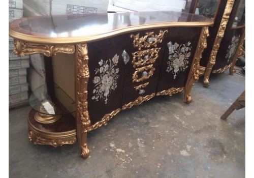 Столовая  973 , темный орех+золото