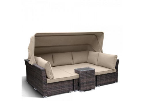 Диван-трансформер из искусственного ротанга AFM-320B Brown