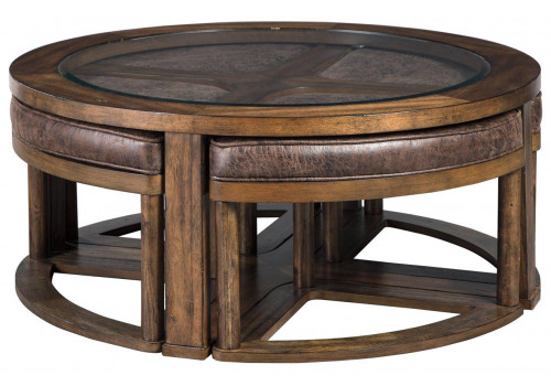 Комплект Hannery  T725-8 (журнальный столик и 4 табурета)