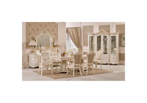 Витрина 4-дверная  ASTERIA 878  Астерия , слоновая кость