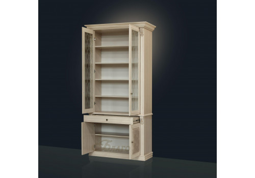 Книжный шкаф 2-х створчатый Б5.15-6 Карамель/Беж