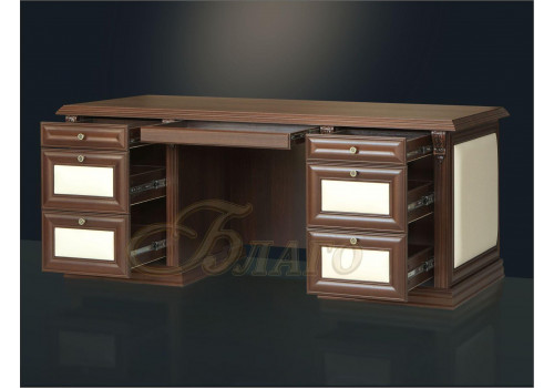 Стол письменный Б 5.17 Орех/Беж