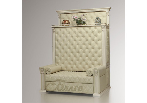 Диван со спальным местом для кабинета Б 5.18 Карамель/Беж