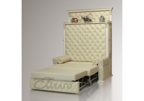 Диван со спальным местом для кабинета Б 5.18 Карамель/Беж