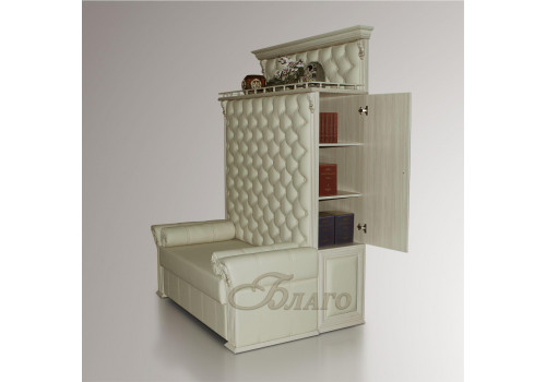 Диван со спальным местом для кабинета Б 5.18 Карамель/Беж