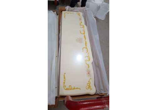 Столовая  Батичелла new , с 4-дверной витриной, слоновая кость