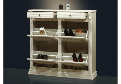 Обувница 4-х ст. с двумя ящиками Б5.16-19 Карамель