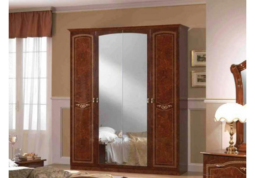 Шкаф 4-х дверный с зеркалами ИРИНА
