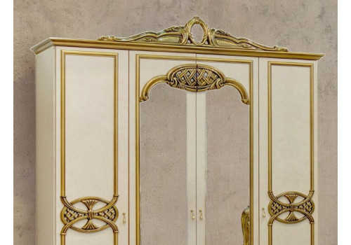Комплект 4-х дверный ОЛЬГА беж/золото матовый