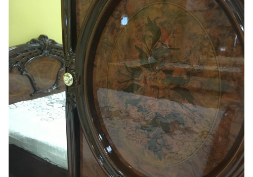 Шкаф 3-х дверный с зеркалами РОЗА Орех