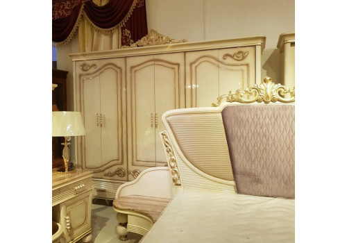 Шкаф 6-дверный ДИАНА DIANA 907, слоновая кость