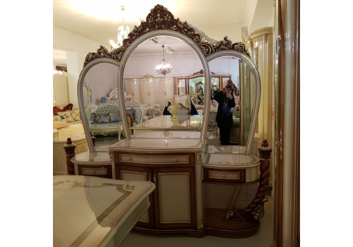 Столовая  Екатерина EKATERINA 3906 , слоновая кость+орех