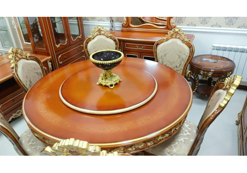 Столовая  Филадельфия FILADELFIA 700 , с круглым столом,стулья А орех