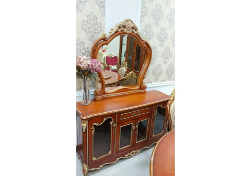 Столовая  Филадельфия FILADELFIA 700 , с круглым столом,стулья А орех