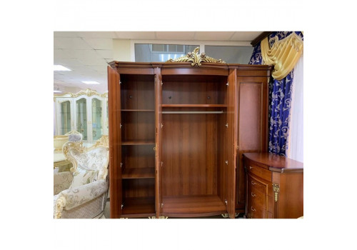 Шкаф 4-дверный ФРАНЦИСКО FRANCISKO K03 B, орех