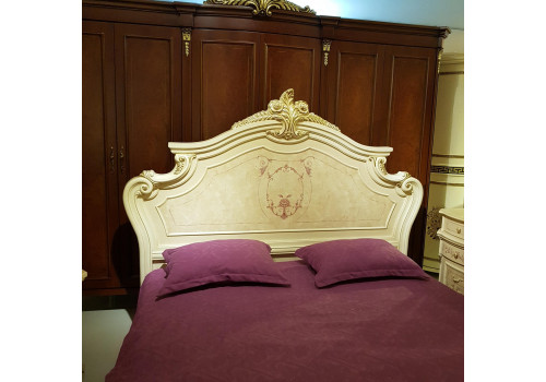 Спальня ФРАНЦИСКО FRANCISKO K03 W, с 6-дверным шкафом, слоновая кость