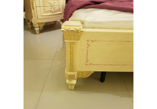 Спальня ФРАНЦИСКО FRANCISKO K03 W, с 4-дверным шкафом, слоновая кость