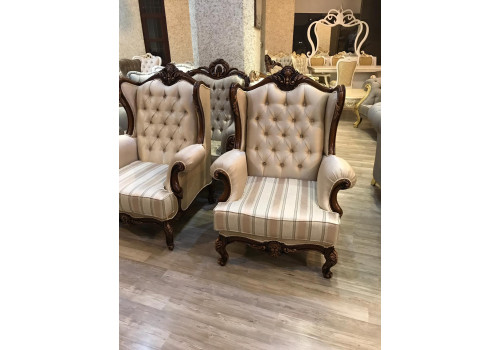 Комплект мягкой мебели ХАЛИФА CHALIFA, орех