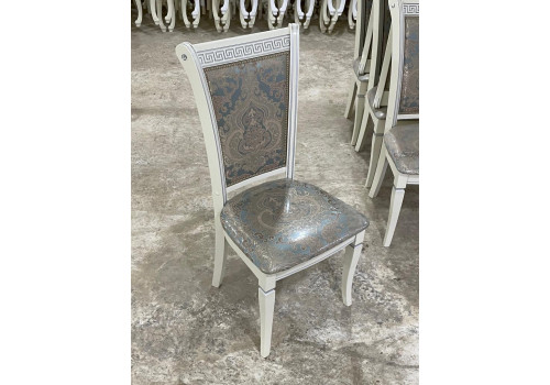 Стул Версаче Мягкий  Белый серебро